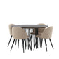 Stone Round Dining Set - Pakke med 4