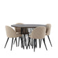 Stone Round Dining Set - Pakke med 4