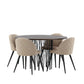 Stone Round Dining Set - Pakke med 4