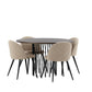 Stone Round Dining Set - Pakke med 4