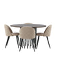 Stone Round Dining Set - Pakke med 4