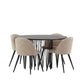 Stone Round Dining Set - Pakke med 4