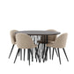 Stone Round Dining Set - Pakke med 4