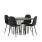 Stone Round Dining Set - Pakke med 4