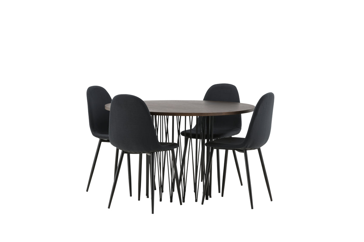 Stone Round Dining Set - Pakke med 4