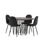 Stone Round Dining Set - Pakke med 4