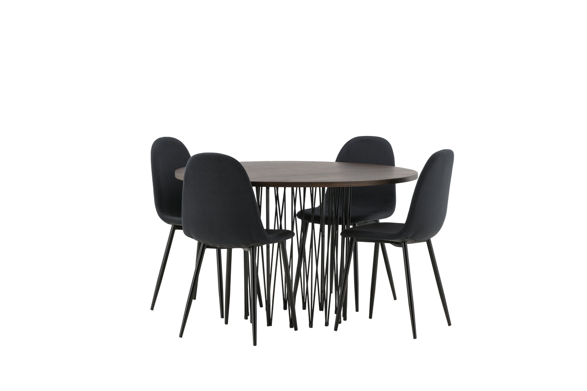 Stone Round Dining Set - Pakke med 4