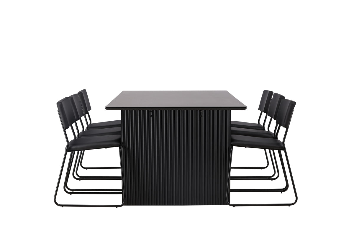 Dining Set Vail with the chairs Kenth - Pakke med 5