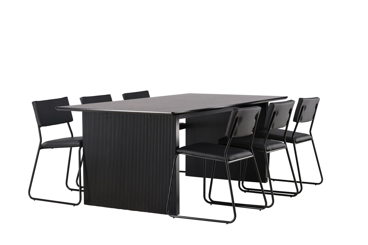 Dining Set Vail with the chairs Kenth - Pakke med 5