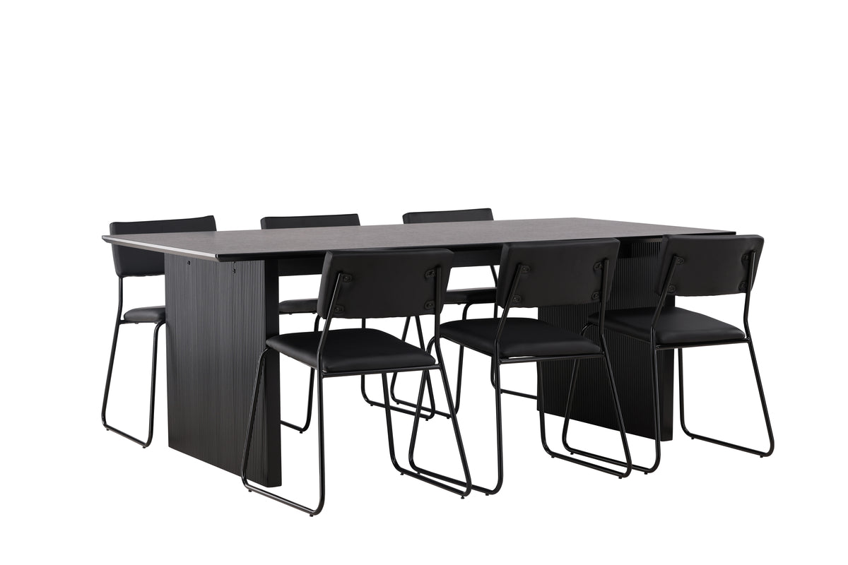 Dining Set Vail with the chairs Kenth - Pakke med 5