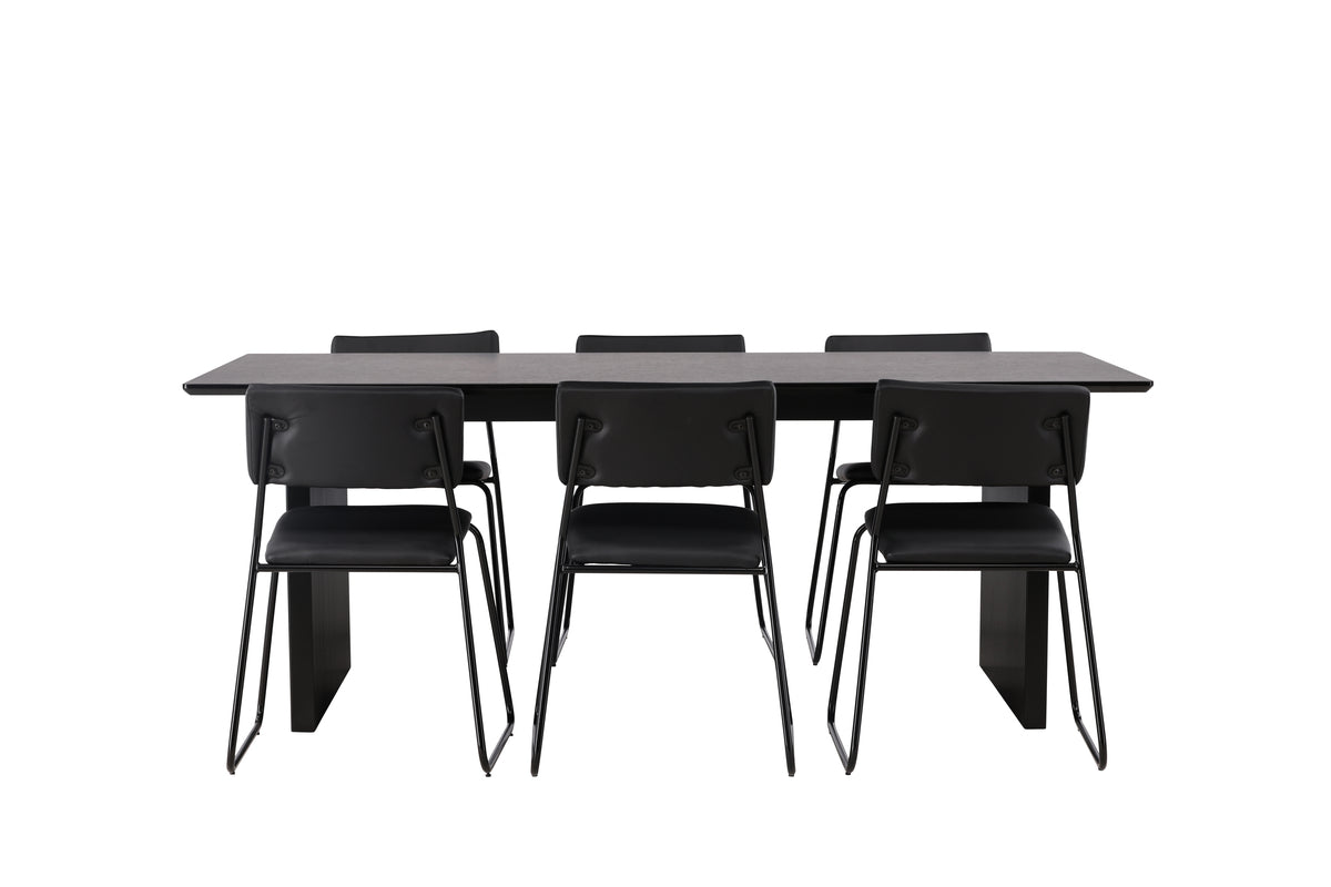 Dining Set Vail with the chairs Kenth - Pakke med 5