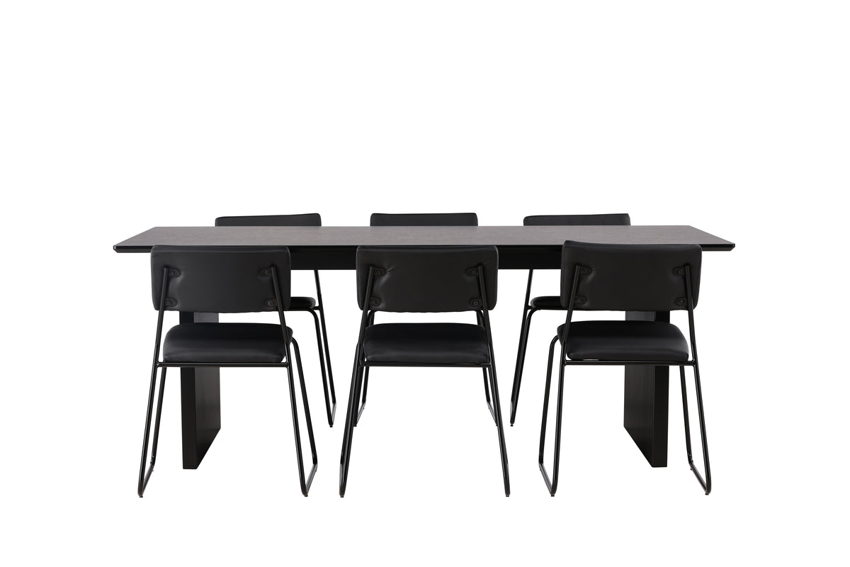 Dining Set Vail with the chairs Kenth - Pakke med 5