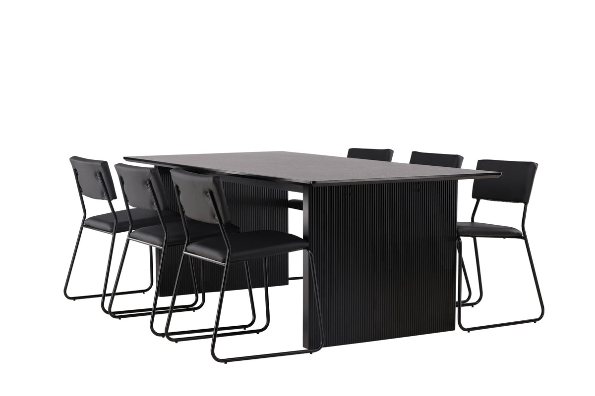 Dining Set Vail with the chairs Kenth - Pakke med 5