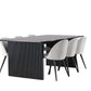 Dining Set Vail with the chairs Velvet - Pakke med 5