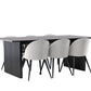 Dining Set Vail with the chairs Velvet - Pakke med 5