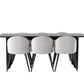 Dining Set Vail with the chairs Velvet - Pakke med 5