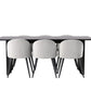 Dining Set Vail with the chairs Velvet - Pakke med 5