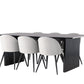 Dining Set Vail with the chairs Velvet - Pakke med 5