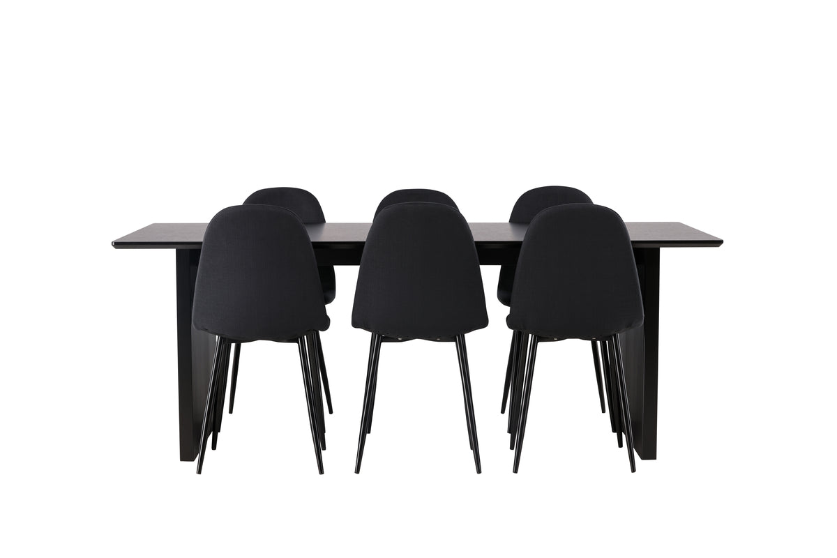 Dining Set Vail with the chairs Polar - Pakke med 5