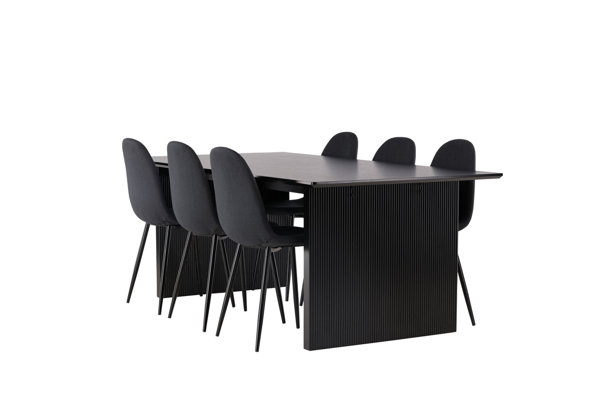 Dining Set Vail with the chairs Polar - Pakke med 5