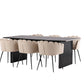 Vail Rectangular Dining Set - Pakke med 8