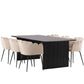 Vail Rectangular Dining Set - Pakke med 8