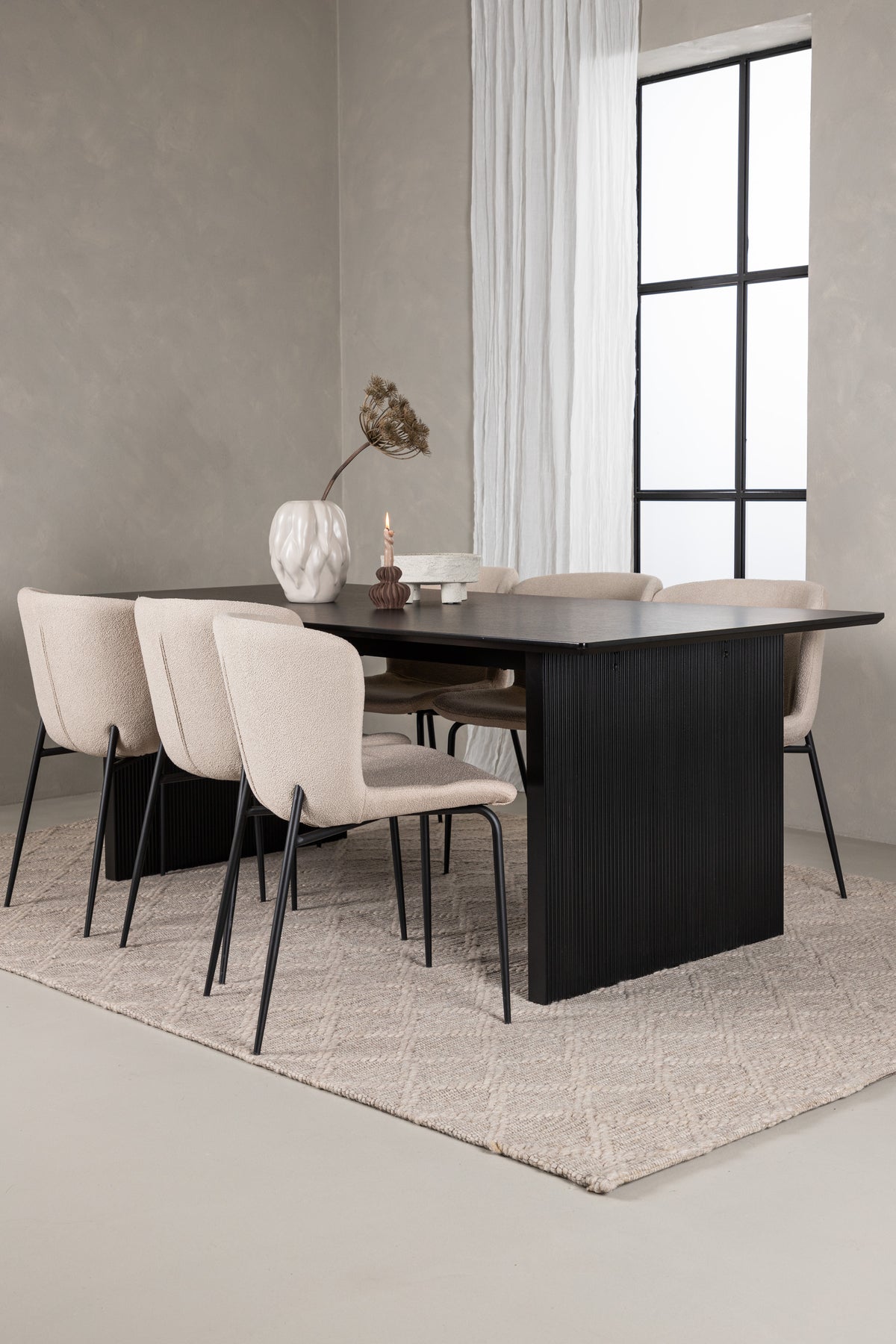 Vail Rectangular Dining Set - Pakke med 5