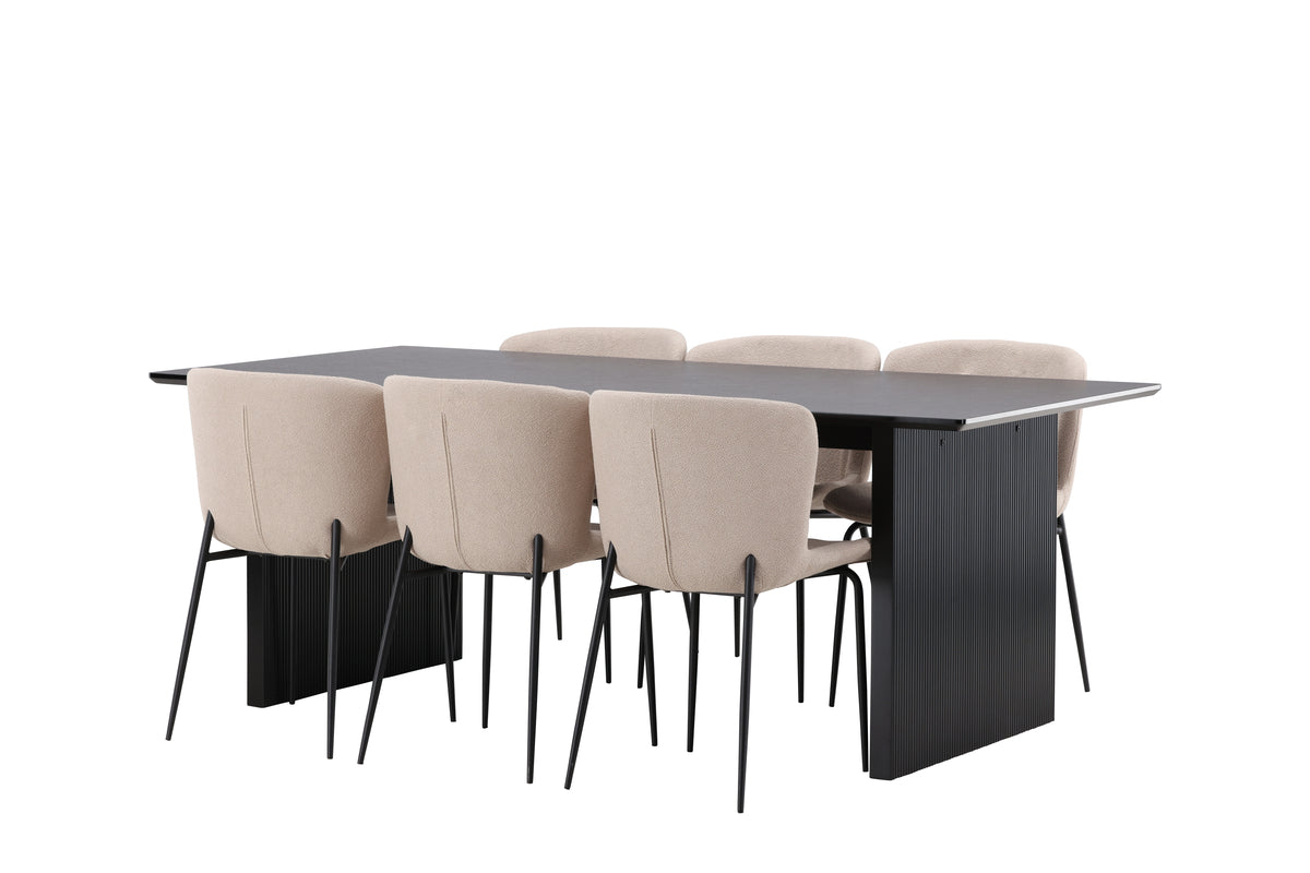 Vail Rectangular Dining Set - Pakke med 5