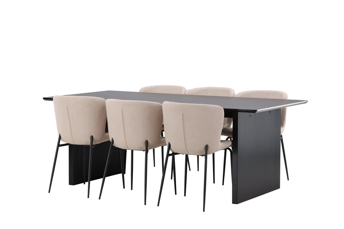 Vail Rectangular Dining Set - Pakke med 5