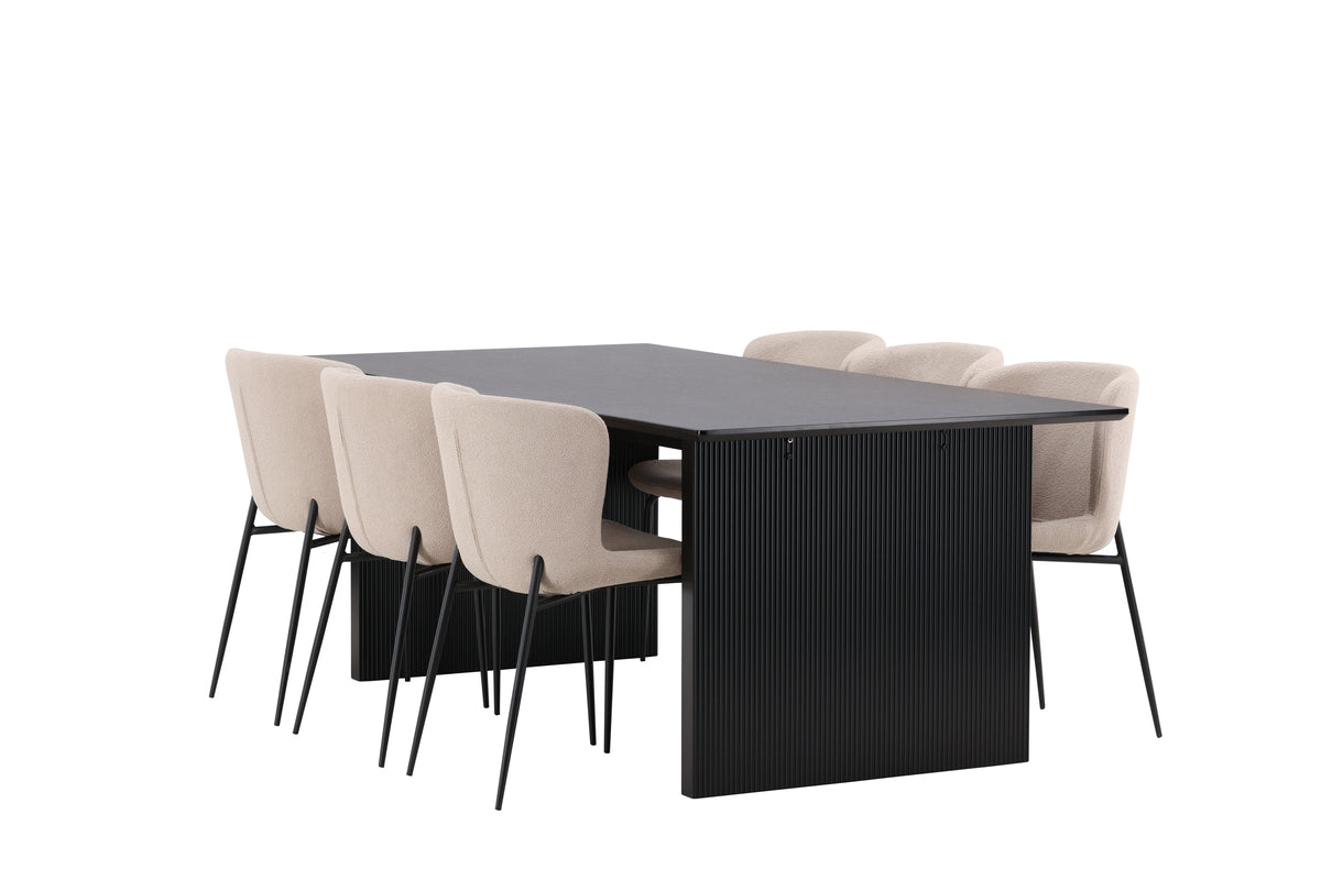 Vail Rectangular Dining Set - Pakke med 5