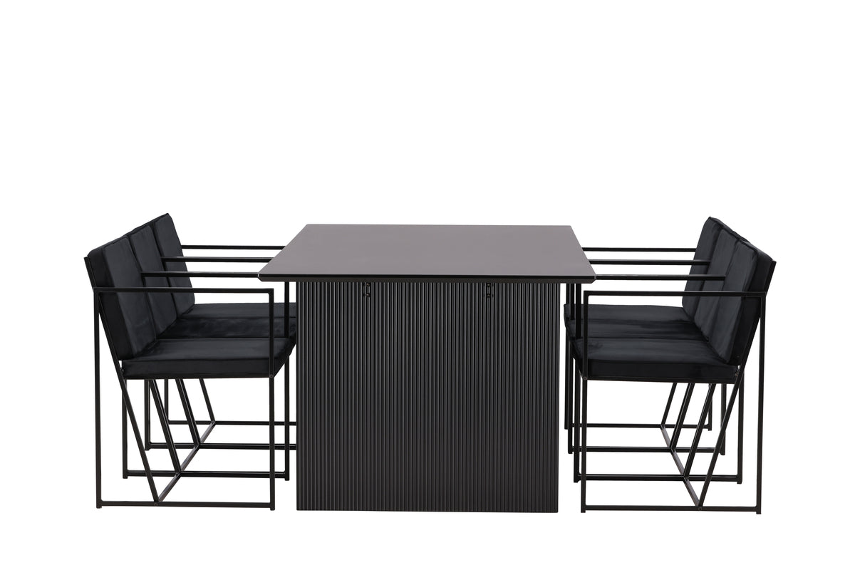 Vail Rectangular Dining Set - Pakke med 5