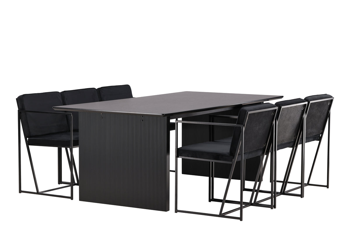 Vail Rectangular Dining Set - Pakke med 5