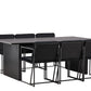 Vail Rectangular Dining Set - Pakke med 5