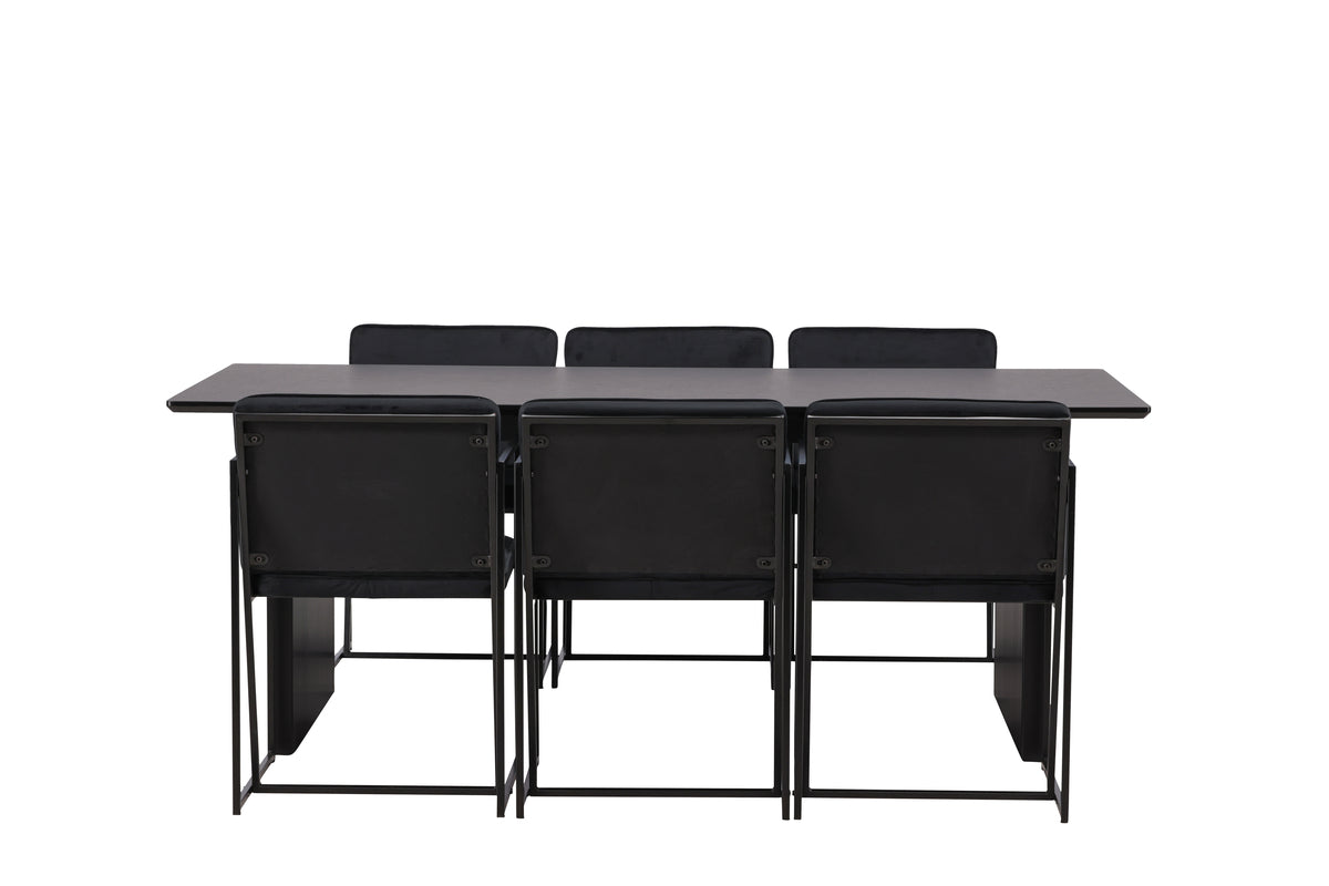 Vail Rectangular Dining Set - Pakke med 5