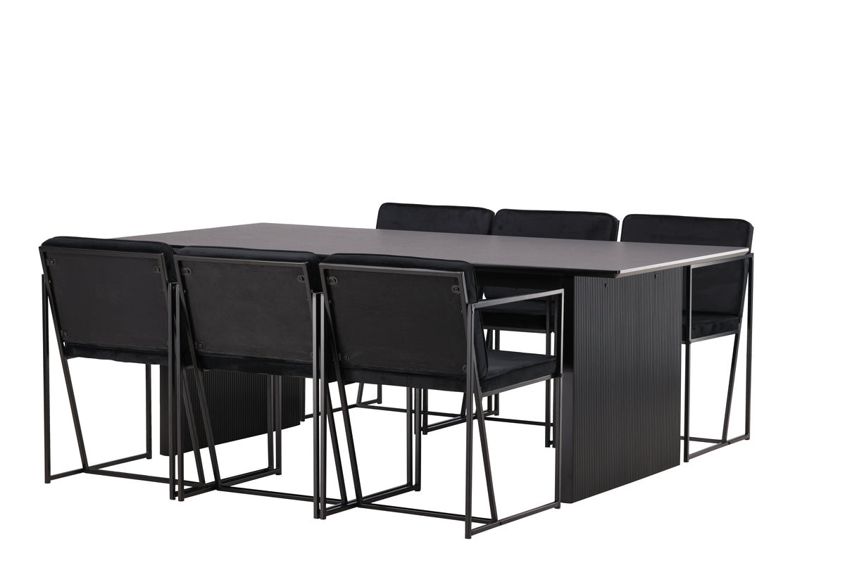 Vail Rectangular Dining Set - Pakke med 5