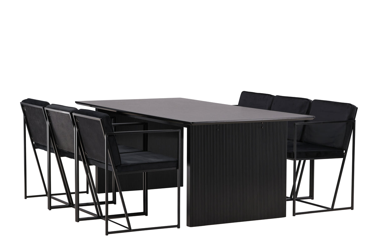 Vail Rectangular Dining Set - Pakke med 5