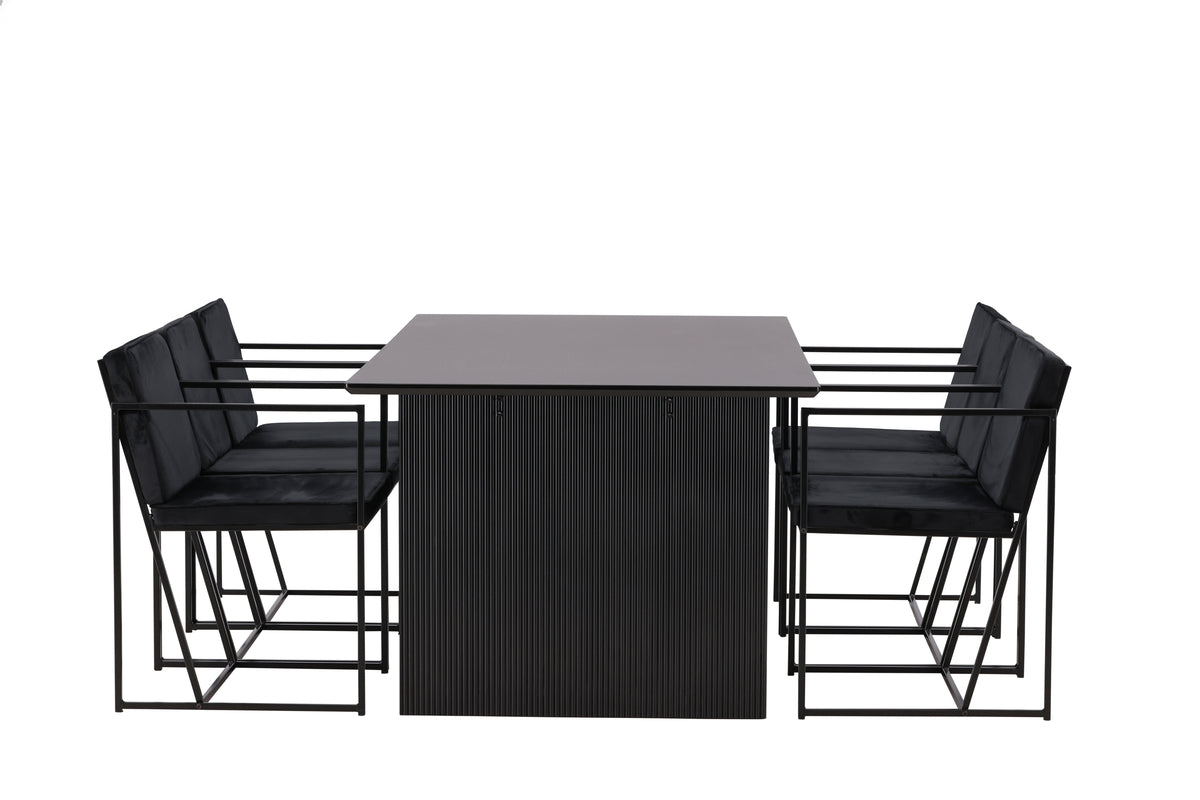 Vail Rectangular Dining Set - Pakke med 5