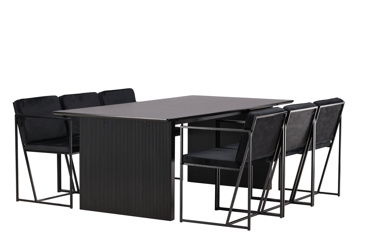 Vail Rectangular Dining Set - Pakke med 5