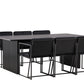 Vail Rectangular Dining Set - Pakke med 5