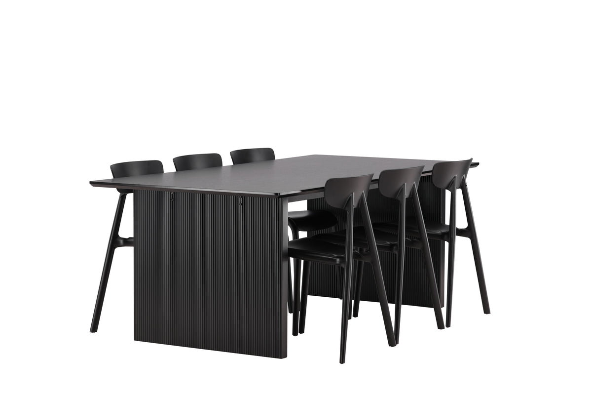 Dining Set Vail with the chairs Ursholmen - Pakke med 5