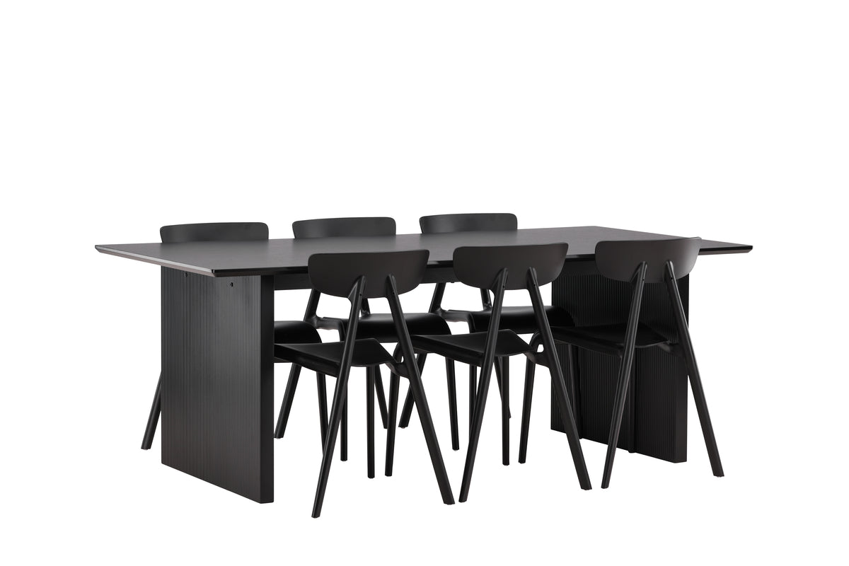 Dining Set Vail with the chairs Ursholmen - Pakke med 5