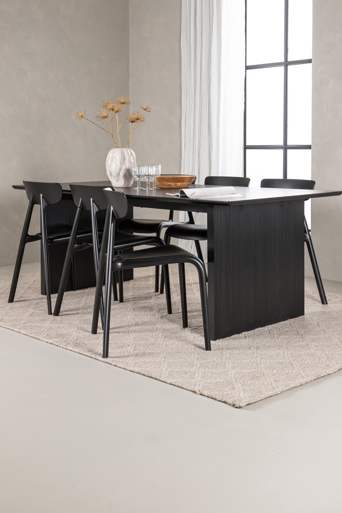 Dining Set Vail with the chairs Ursholmen - Pakke med 5