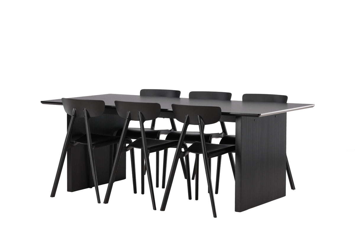 Dining Set Vail with the chairs Ursholmen - Pakke med 5