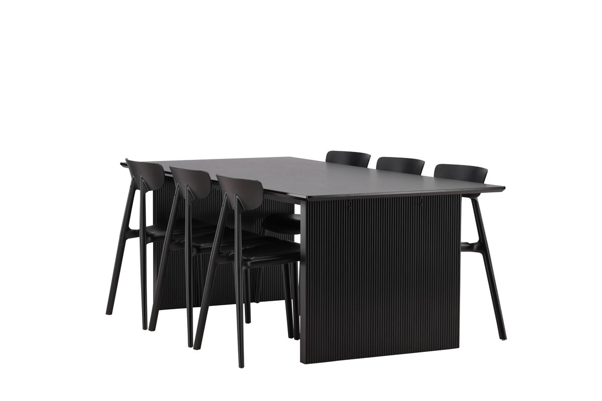 Dining Set Vail with the chairs Ursholmen - Pakke med 5