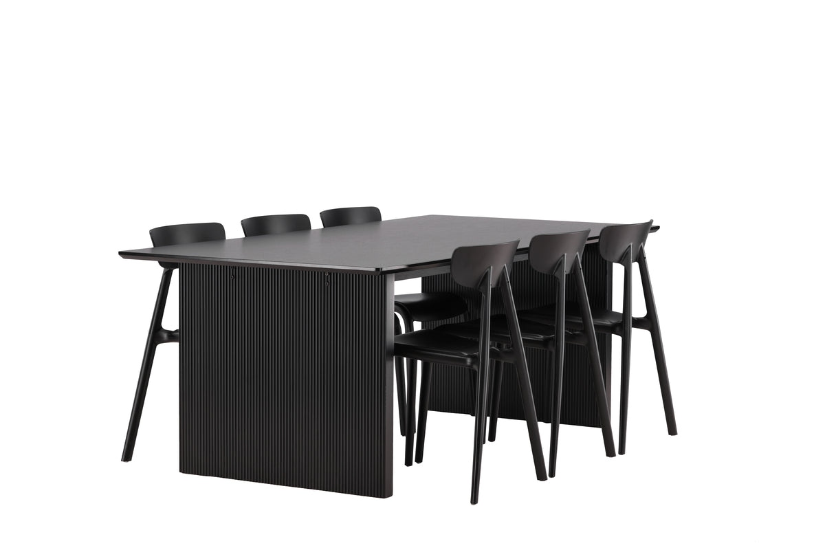 Dining Set Vail with the chairs Ursholmen - Pakke med 5