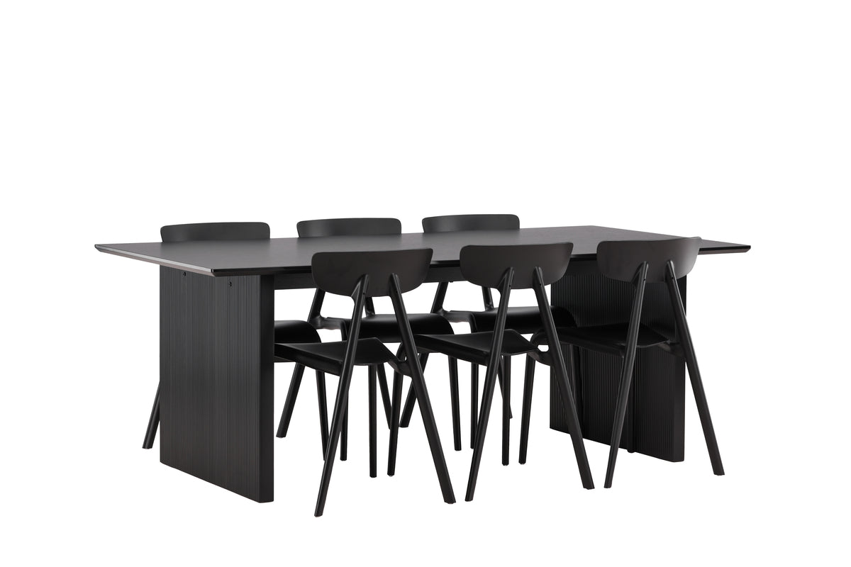 Dining Set Vail with the chairs Ursholmen - Pakke med 5