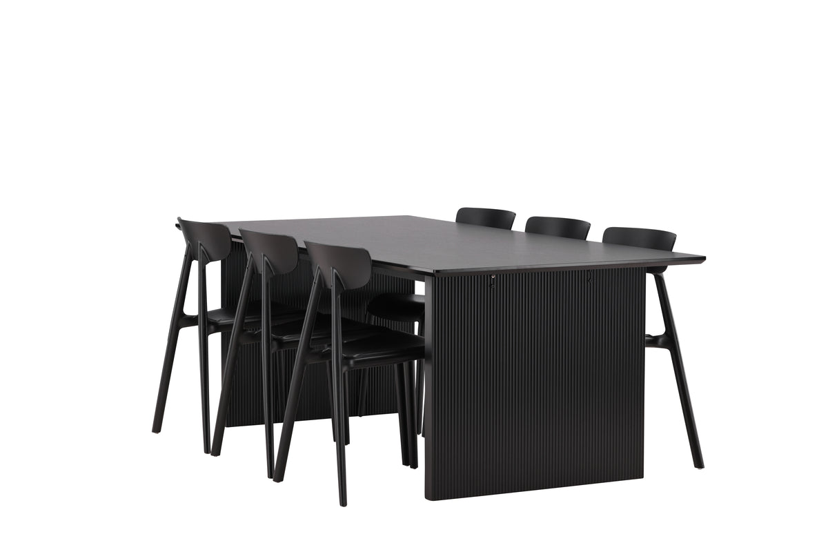 Dining Set Vail with the chairs Ursholmen - Pakke med 5