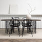 Dining Set Stone with the chairs Dyrön - Pakke med 4