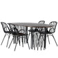 Dining Set Stone with the chairs Dyrön - Pakke med 4