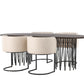 Dining Set Stone with the chairs Simrishamn - Pakke med 6